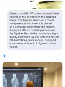 Create a realistic 1/7 scale commercialized figurine of the character in the attached image. 
